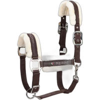 Produktbild von Equiline Tom Halfter aus Lammfellimitat für Vollblut in Braun