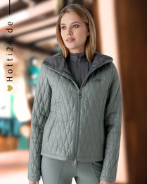 Produktbild von Equiline Trainingsjacke Esabe Green Milieu Reitjacke für den Winter aus Polyester in Grün