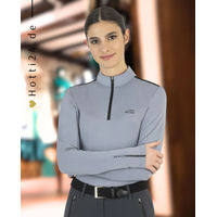 Produktbild von Equiline Trainingsshirt Camilc Reitshirt für Damen in Grau