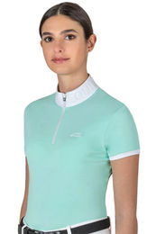 Produktbild von Equiline Trainingsshirt Casec Yucca Reitshirt für Damen in Türkis