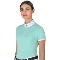 Produktbild von Equiline Trainingsshirt Casec Yucca Reitshirt für Damen in Türkis