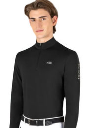 Produktbild von Equiline Trainingsshirt Cesko Black für Herren in Schwarz