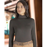 Produktbild von Equiline Trainingsshirt Ebrande Lakritze Reitshirt für Damen in Schwarz für den Winter