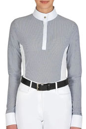 Produktbild von Equiline Turnierbluse Eliciae Reitshirt für Damen in Diplomatic Blue