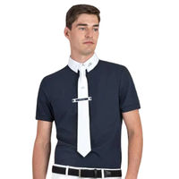 Produktbild von Equiline Turnierhemd Celirac Blue Reitshirt für den Sommer in Blau