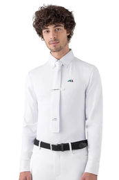 Produktbild von Equiline Turnierhemd David White Reitshirt für Herren in Weiß