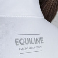 Produktbild von Equiline Turnierpolo Catic Damen Weiß Elastan-Piqué