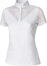 Produktbild von Equiline Turnierpolo Damen Gusted Reitshirt Weiß Größe L