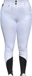 Produktbild von Equiline Turnierreithose Mid Grip für Damen in Weiß aus Mikrofaser Größe 48 IT