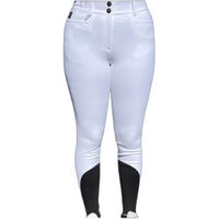 Produktbild von Equiline Turnierreithose Mid Grip für Damen in Weiß aus Mikrofaser Größe 48 IT