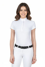 Produktbild von Equiline Turniershirt Amberk White Reitshirt für Damen in Weiß