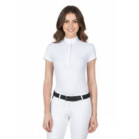 Produktbild von Equiline Turniershirt Amberk White Reitshirt für Damen in Weiß