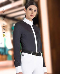 Produktbild von Equiline Turniershirt Cindrac Blue Reitshirt für Damen in Blau für den Sommer
