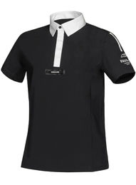 Produktbild von Equiline Turniershirt Cooac Black Reitshirt für Herren in Schwarz aus Polyester