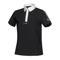 Produktbild von Equiline Turniershirt Cooac Black Reitshirt für Herren in Schwarz aus Polyester
