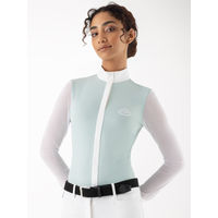 Produktbild von Equiline Turniershirt EQ Eqcubra 261 Damen Reitshirt Weiß Blau