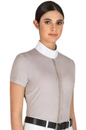 Produktbild von Equiline Turniershirt Esade Butter Reitshirt für Damen in Grau