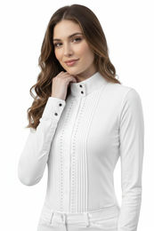 Produktbild von Equiline Turniershirt Gerdag White für Damen in Weiß