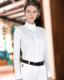 Produktbild von Equiline Turniershirt Gollyg White Reitshirt für Damen in Weiß für den Sommer