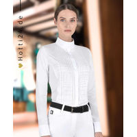 Produktbild von Equiline Turniershirt Gollyg White Reitshirt für Damen in Weiß für den Sommer