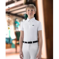 Produktbild von Equiline Turniershirt Jeremyk White für Kids Sommer Reitshirt
