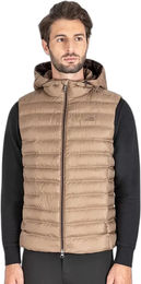 Produktbild von Equiline Ultra Light Reitjacke für Herren mit Daunen in Braun und Beige Größe XL