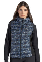 Produktbild von Equiline Weste Elime Blue All Over für Damen in Blau Wintermode