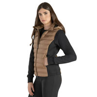 Produktbild von Equiline Weste Elime Camel für Damen aus Stretch-Scuba-Stoff in Beige Braun