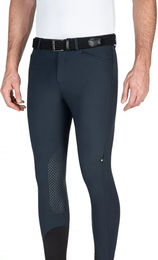 Equiline Willow Reithose für Herren mit Kniegrip aus Mikrofaser in Blau – Bild 1 von 1