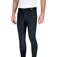 Produktbild von Equiline Willow Reithose für Herren mit Kniegrip aus Mikrofaser in Schwarz Größe 48 IT
