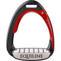 Produktbild von Equiline X-CEL Sicherheitssteigbügel für Springreiter aus Aluminium in Rot