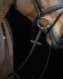 Produktbild von Equiline Zügel Antirutsch aus Leder in Schwarz