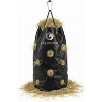 Produktbild von Equimour Heunetz für Pferde Schwarz 195L Slow Feeder aus Kunststoff