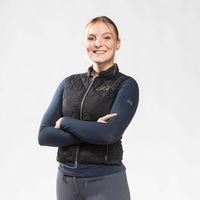 Produktbild von Equimus Steppweste Damen mit Stretch-Rücken Schwarz Größe M