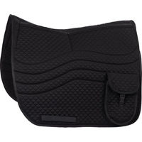 Produktbild von Equinate 2 Zonen Korrektur Schabracke Odessa für Dressursättel Schwarz S mit Memory Foam und Fleece