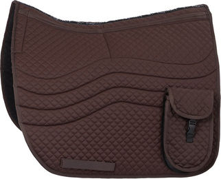 Equinate 2 Zonen Korrektur Schabracke Odessa mit Memory Foam für Dressursättel Braun M – Bild 1 von 2