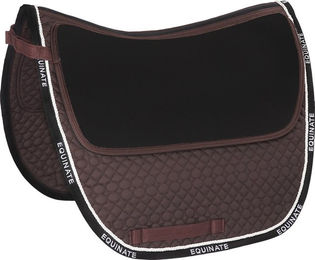 Equinate 3 Zonen Korrektur Schabracke Allround für Warmblut mit Memory Foam Einlagen Braun – Bild 1 von 5