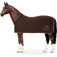 Produktbild von Equinate Abschwitzdecke Orlando aus Fleece mit Widerristpolster Braun 135cm - 135 cm