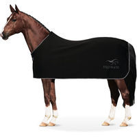 Produktbild von Equinate Abschwitzdecke Orlando aus Fleece mit Widerristpolster Schwarz 165cm - 165 cm