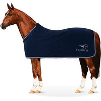 Produktbild von Equinate Abschwitzdecke Springdale aus Polarfleece für Pferde Navy 125cm - 125 cm