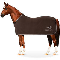 Produktbild von Equinate Abschwitzdecke Springdale aus Polarfleece mit Widerristpolster Braun 125cm