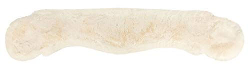 Equinate Anatomischer Mondgurt für Pferde mit synthetischem Lammfell in Natur 60cm - 60 cm – Bild 1 von 6