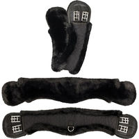 Produktbild von Equinate Anatomischer Mondgurt mit synthetischem Lammfell Schwarz 60cm - 60 cm