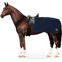Produktbild von Equinate Ausreitdecke Lancaster mit Teddyfell Navy Blau Größe L