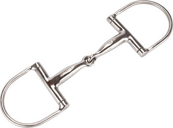 Equinate D-Ring Trense aus Edelstahl 16mm einfach gebrochen 12,5cm – Bild 1 von 5