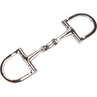 Produktbild von Equinate D-Ring Trense aus Edelstahl doppelt gebrochen 11,5cm 16mm