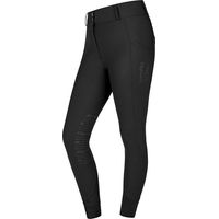 Produktbild von Equinate Damen Reithose Romy mit Kniebesatz und Handytaschen Schwarz Größe 38