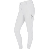 Produktbild von Equinate Damen Reithose Romy Weiß Größe 36 mit Kniebesatz und Handytaschen
