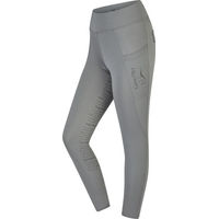 Produktbild von Equinate Damen Reitleggings Jules Vollbesatz mit Handytaschen Grau