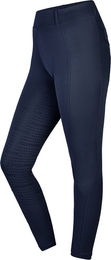 Produktbild von Equinate Damen Reitleggings Myla Vollbesatz mit Handytasche und Gürtelschlaufen Blau Größe 38